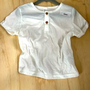 Toddler basic white Tshirt
